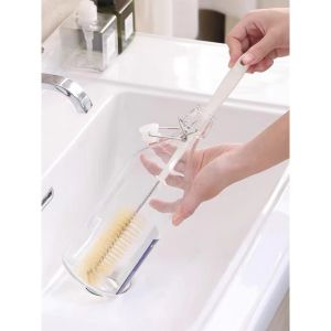 YHOME Sikat Pembersih Botol / Pembersih Botol Susu / Kitchen Brush/Long handle cup brush/No dead ends/Glass teapot Thermos cup brush Y022