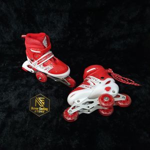 Paket Sepatu Roda Anak Power Inline Skate Dengan Pengaman Helm Terbaru Murah Roda Lurus Dan Bajaj free gratis baut bajaj dan kunci L /Sepaturoda POWER anak laki laki dan perempuan mulai 2.5 tahun size ukuran 30 31 32 33 34 35 36 37 38 39 40 41 42