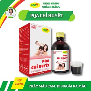 Chỉ huyết PQA dùng cho người bị chảy máu cam đi ngoài ra máu tiểu ra máu ho ra máu xuất huyết dưới DA