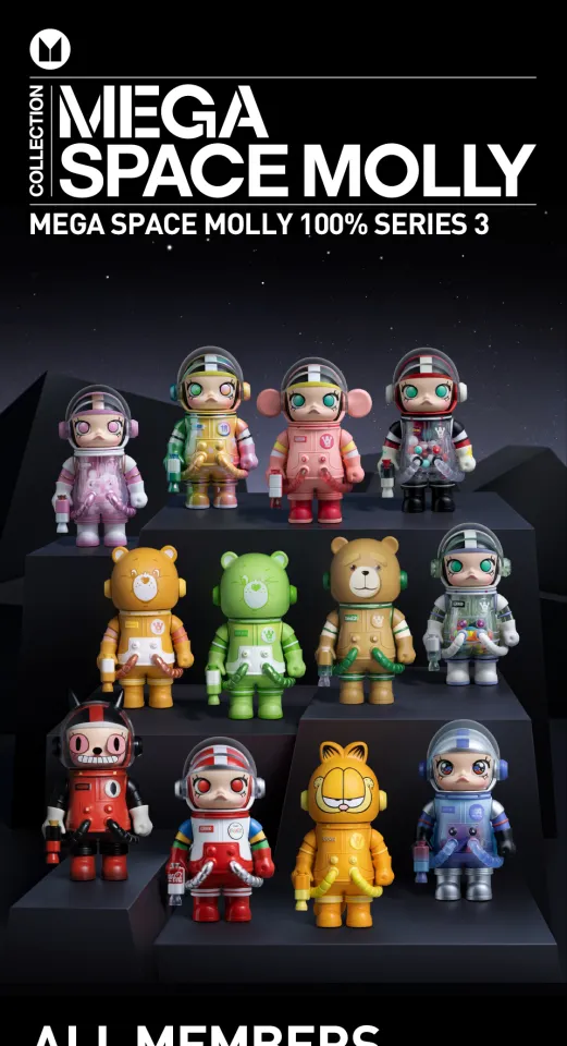 MEGA SPACE MOLLY 100% シリーズ3 アソート シュリンク付き POP MART MEGA SPACE MOLLY 100% Series 3 Blind Box | Lazada Singapore