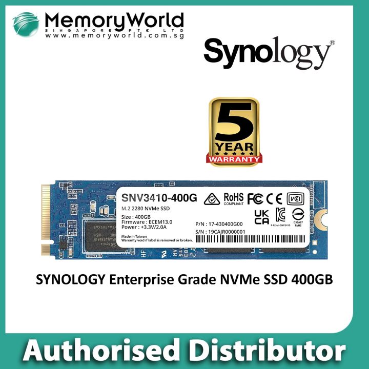 M 2280 Nvme Synology Nas Nvme Synology 400GB SNV5420 NVMe PCIe
