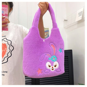 Túi xách đeo vai phong cách hoạt hình Sanrio Disney túi xách lông nhung ulzzang thời trang cho bạn nữ