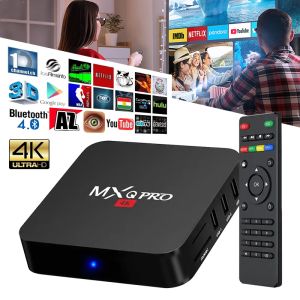 Android TV Box MXQ PRO 4K bản 16G+256GB Tiếng Việt Wifi 5G Smart Tivi Box xem truyền hình 100 kênh miễn phí xem Youtube