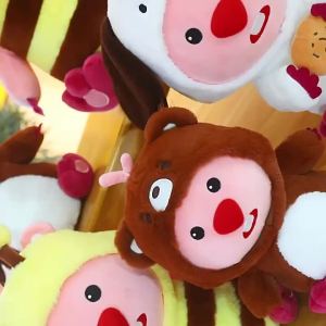 Transformed Beaver Bee Doll  30cm Loopy Puppy Ruby Doll Plush Toy for Girlfriends Birthday Gift Cushion Ragdoll Birthday Gift Holiday Gift