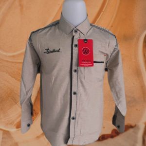 Kemeja Polos Oxsport Anak Laki Laki Lengan Panjang Variasi Bordil Computer