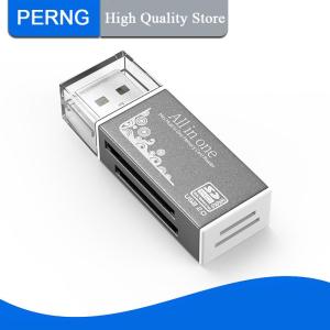 [PERNG] Tehe 4พอร์ตเครื่องอ่านการ์ด USB2.0อเนกประสงค์ไมโคร SD TF MS MD อะแดปเตอร์อ่านการ์ดสำหรับแล็ปท็อปเดสก์ท็อปอุปกรณ์เสริมพีซีเครื่องอ่านการ์ด