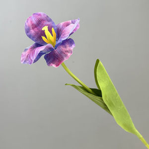 Blooming Tulip Mekar Semi Latex Artificial Flower Bunga Dekorasi