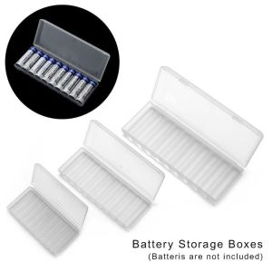 10 Slot Battery Organizer Plastic Protable Battery Storage Box for AAA/AA/18650 Waterproof Battery Container