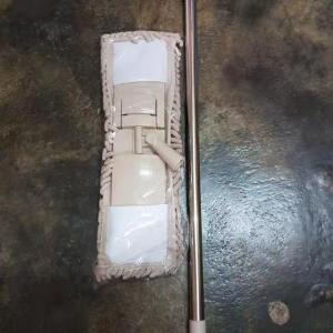 Ready stock Large flat mop home tile wood floor clip cloth mop lazy mop flat mop wet and dry