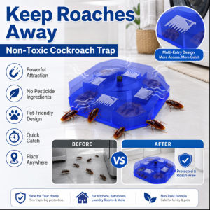 Cockroach Trap Roach Bait Cockroach Catcher Strong Adhesive Glue Trap Non Toxic Safe Pets Kids Indoor Home Pest Control Household Insect Killer