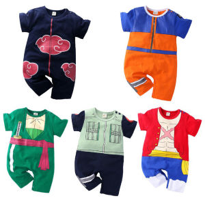 Akatsuki Itachi Costume For Baby Boy Romper Cosplay Costume Infant Uzumaki Hatake Kakashi Jumpsuit Cute Onesie