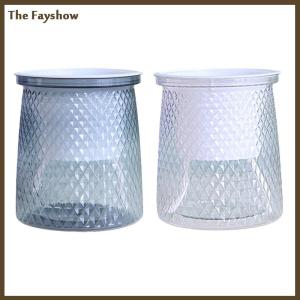 [The Fayshow] Double-layer Self Watering Plant Pot Transparent Plastic Flower Vase Automatic Lazy Potted Flower Pot Hydroponic Flowerpot Decor