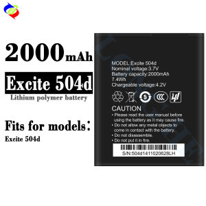 Dimi for Cloud Fone Mobile Phone Battery Excite 504d New Battery 2000MAh