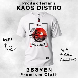 Tshirt Baju Kaos Distro Premium Pria Dewasa klasik cotton 24 S - 3S3ven Clothing Official