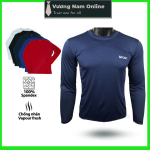 Áo thun nam Thu Đông tay dài áo giữ nhiệt form ôm chất co giãn chống nhăn VNO87