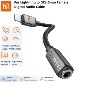 Mcdodo Lightning to 3.5mm headphone jack converter Aux Audio Adapter OTG Jack Call Earphone Converter Splitter For iPhone 14 13 12 11 Pro Max iPad