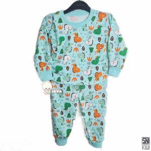 JOVA BAJU TIDUR BAYI LUCU PIYAMA COWO SETELAN PAJAMA LAKI LAKI TRENDY DINO
