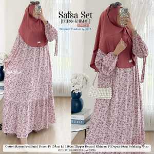 Maxy kasual Safsa/dress jumbo LD 110/dress santai model terkini 2024/Home dress viral/dress rumahan terkini