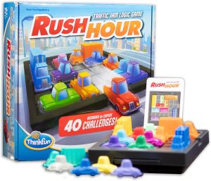 Authentic Thinkfun Rush Hour Rushhour Logic STEM Game for age 8+ Over 20 Awards Winner