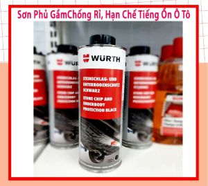 Sơn Phủ Gầm ô tô Cao Su Non WURTH 1000ml - Hạn chế Tiếng Ồn Đá Văng Ngập Nước - Công nghệ Đức