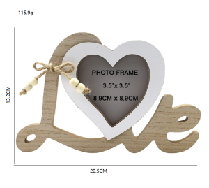 Wedding Decorations Wooden Ornament Photo Frame Mr & Mrs Props Married Wedding Events Party DIY Table Decor Pendant Love