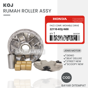 KOJ RUMAH ROLLER ASSY GENIO / RUMAH ROLLER BEAT DELUXE 2020 / PULLY DEPAN HONDA BEAT NEW / RUMAH ROLLER SCOOPY 2021 / BEAT STREET NEW / RUMAH CVT GENIO / RUMAH ROLLER / PULLY / CVT / BOSH / ROLLER