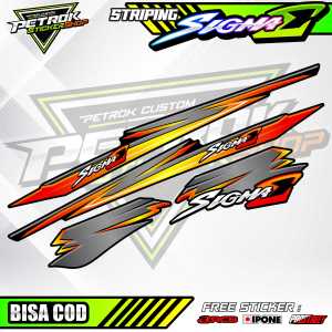 STRIPING VARIASI YAMAHA SIGMA E / STICKER LIST MOTOR YAMAHA SIGMA E