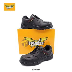 SP96-S68 Black - SPANNER Safety Shoes Medium Cut Lace-up Ankle Boots / Kasut kerja lelaki Safety boots men outdoor work boots steel toe boots