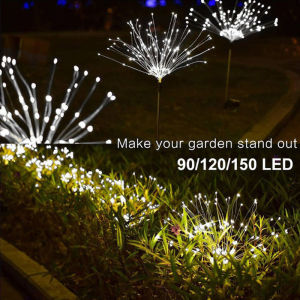 Garden Solar Lights Firework Christmas Landscape Path Lawn Lamp Outdoor Waterproof Garden Decoration Light Patio Yard Led Lamps