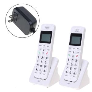1 Set Home Telephone Double Handset Wireless Phone with Caller Display and Low Radiation For Elderly Users D1018