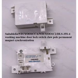 Kirilgu For Toshiba Washing Machine Door Lock DLS-35S-4A Washing Machine Door Lock Switch Claw Pole Permanent Magnet Synchronous 9N5Q1
