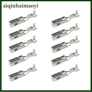 aiqinhaimaoyi 10 Pcs 2.8MM Car ECU Brass Crimp Terminal Wire FCI Big Pins For Connector DJ627-2.8A DJ616A-2.8x0.8B