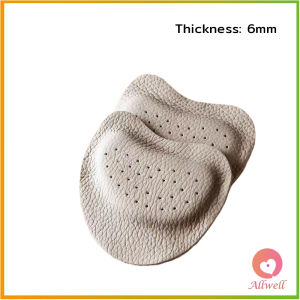 Allwell รองพื้นรองเท้าครึ่งขนาด แผ่นรองจมูกเท้า กาวในตัว กันลื่น กันกัด ฟองน้ําหนาติดหน้าเท้า ยืดหยุ่นนุ่ม half size insole