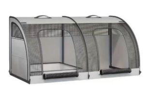 Pet Car Seat Outdoor Cat Tent Large Space Dog Cage Safe Transport Backseat Double Compartment