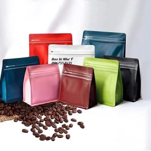 MẪU THỬ 10 TÚI - CÓ VALE] Túi cafe 8 cạnh size ngang (100gr 250gr 500gr)