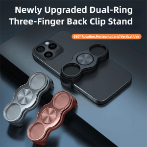 LUMIQLO Universal Phone Clip Stand Foldable 360° Rotating Mobile Phone Holder Portable Alloy Phone Kickstand Desktop