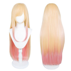 Wig Marin Kitagawa Cosplay My Dress-Up Darling Rambut Palsu Marin Kitagawa Dewasa/Anak-Anak Dapat Menggunakannya