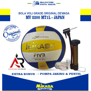 Bola Volly Ball Dewasa Mikasa Mv2200 MTIL Proliga Original Asli Empuk