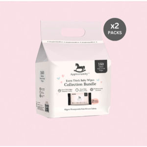 Applecrumby 80pcs Extra Thick Honey Baby Wipes Non-alcohol Fragrance for Baby Use