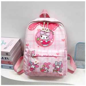 Cute Sanrio Cartoon Kids Backpack – My Melody / Hello Kitty / Kuromi / Cinnamoroll / Pochacco – Lightweight School Bag (22×30×11cm) Sanrio Character Backpack for Kids – Cute Lightweight School Bag / Travel Bag