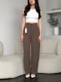 Loose pants Wanita - Trousers Wanita - Celana Anti Kusut - Celana Highwaist Wanita - Celana Kulot Wanita - Celana Kerja Anti Kusut. 