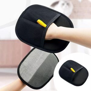 Pet  Hair Removal Gloves Mesh Cloth Washable Pet Grooming Gloves Pet Hair Remover Brush