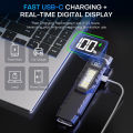 HaixnFire W108 Mini flashlight USB rechargeable 2500 lumens LED super bright torch Outdoor camping lamp Floodlight Emergency light Signal light Camping, fishing, walking. 