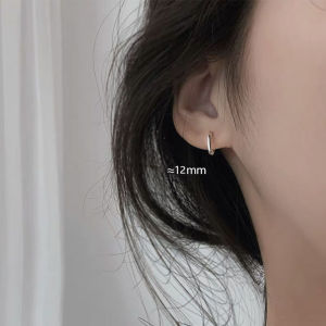 GIORGIONE STORE Silver Gifts Korean Simple Huggie Women Minimalist Hoop Earrings Ear Buckle Round Earring
