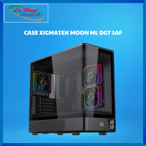 Vỏ Máy Tính - Case Xigmatek Moon ML DGT (No Fan)/ Moon ML DGT 3AF (Kèm 3 Fan) - Hàng Chính Hãng