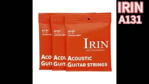 IRIN Folk Guitar Strings Acoustic Guitar Strings Set 6 High Carbon Alloy Red Copper Anti-Rust Coated Guitar Strings #