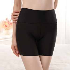 Women Safety Shorts Pants Seamless Nylon High Waist Panties Ice Silk Boyshorts Skirt Pants Girls Slimming Underwear