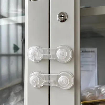[Fast Shipping] 5pcs Cabinet Door Locks for Baby Proof and Child Safety Refrigerator Door Lock with Adhesive