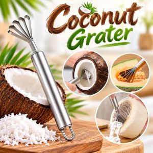 CHUAN Thép không gỉ Dụng cụ bào dừa Loại bỏ thịt Đa năng Dụng cụ tách thịt dừa  Loại bỏ vảy cá Dụng cụ cạo vảy cá Nhà bếp