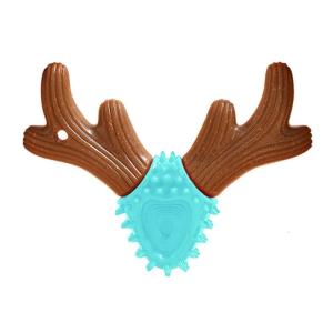 Dogs Chewing Toy for Puppy Antlers Shape Dog Chew Toy Interaction Pet Teether Aggressive Chewer Dogs Bite Trainer Toy